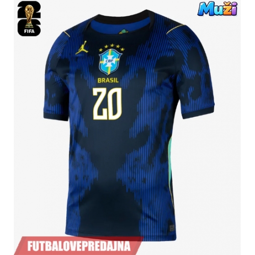 Lacne Muži Futbalové dres Brazília Lucas Paqueta #20 MS 2026 Krátky Rukáv - Preč